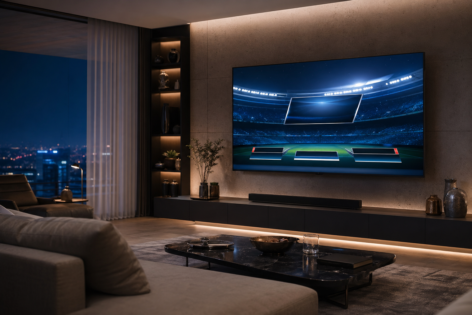 Premium IPTV-style sports viewing setup